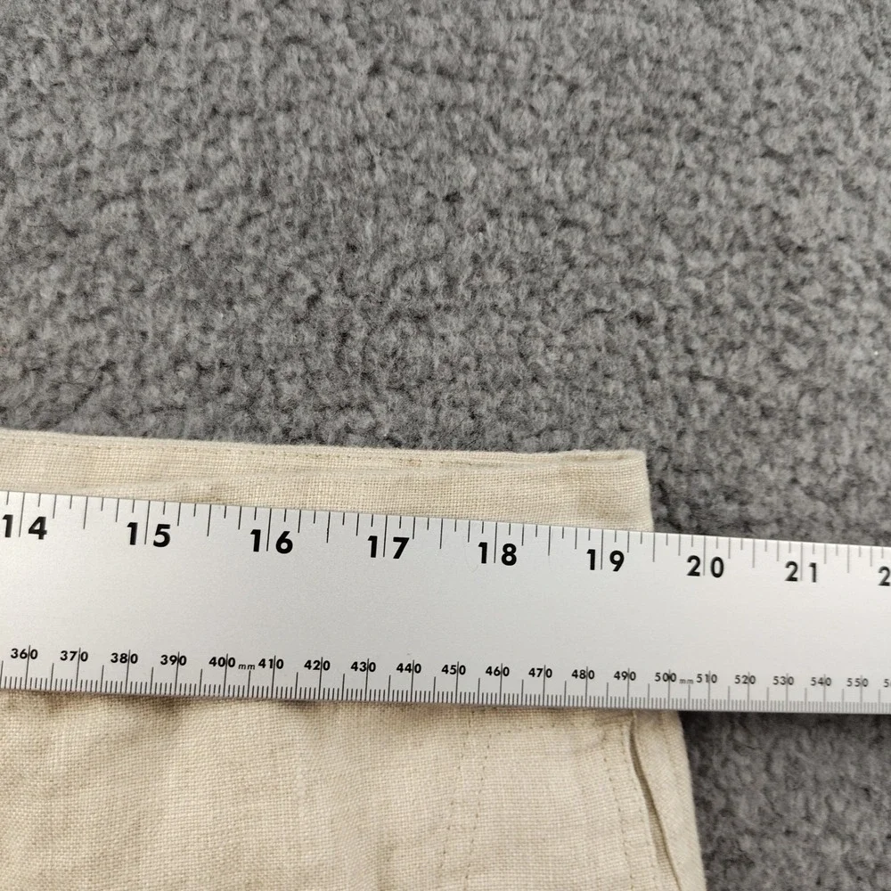 Island Importer Mens Tan Linen Pants Straight Leg Beach Wedding Size 38 Beige